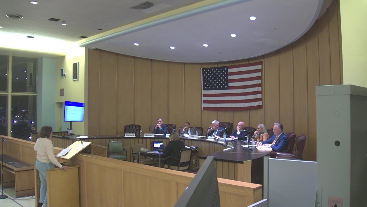 A frame from the City of Long Beach City Council meeting recording