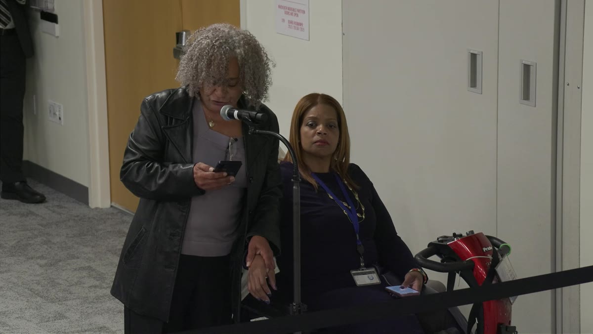 A frame from the MTA Board / LIRR Committee meeting recording